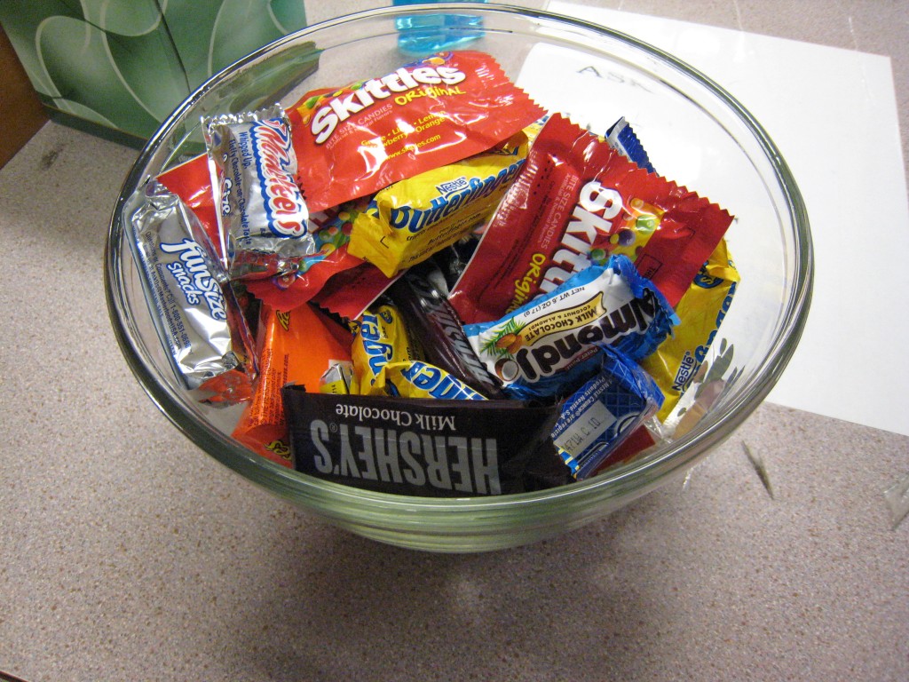 Candy Bowl at the Registrar